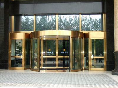 東莞酒店大門 中山酒店旋轉(zhuǎn)門 兩翼豪華旋轉(zhuǎn)門